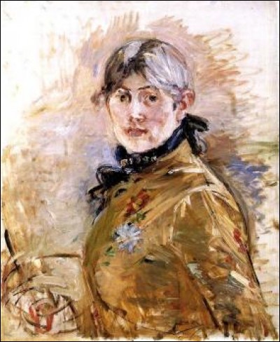 Elle commence à peindre au début des années 1860 ; membre du mouvement impressionniste depuis les débuts, elle réalise cet autoportrait en 1885. De qui s'agit-il ?