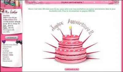 Sur quel site trouve-t-on cette page le jour de notre anniversaire ?