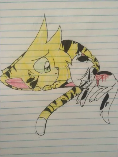 Avoue : il est beau mon dessin, hein ! Bref, revenons à nos moutons... Tu es...