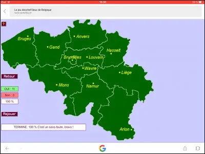 Quel est le chef-lieu du Hainaut ?