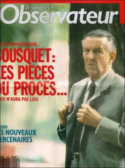 René Bousquet, secrétaire général de la police en 42-43, est assassiné trois jours avant son procès. Quand était-il censé avoir lieu ?