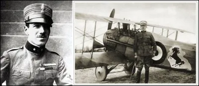 Avec ses 34 victoires, Il était le meilleur pilote italien du conflit. L'emblème du cheval cabré noir qu'il affichait sur son avion a inspiré celui de Ferrari. Qui est-ce ?