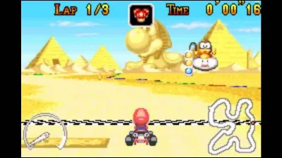 À quoi ressemble ce début de course sur "Mario Kart : Super Circuit" ?