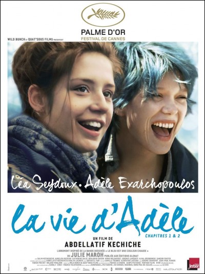 Le film "La Vie d'Adèle" (2013) a pour actrices principales Adèle Exarchopoulos et Mélanie Laurent.