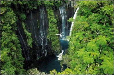 Le volcan de la Soufrière est situé sur l'île de la Réunion.