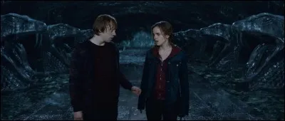 Que se passe-t-il au moment où Ron Weasley embrasse Hermione Granger ?