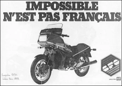 Échec de commercialisation pour la BFG 1300 malgré ses qualités et les défauts corrigés. De quel moteur issu de l'automobile était-elle dotée ?