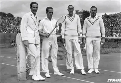Quatre Français ont brillé sur ce tournoi qui s'appelait à l'époque 'Les Internationaux de France', dans les années 1920-1930. Quel était leur surnom ?