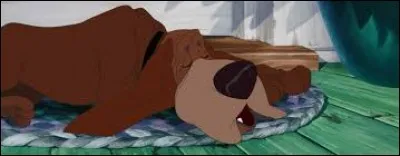 Le troisième chien est un grand paresseux au cœur d'or, ami de Belle et, par la suite, de Clochard. Quel est son nom?