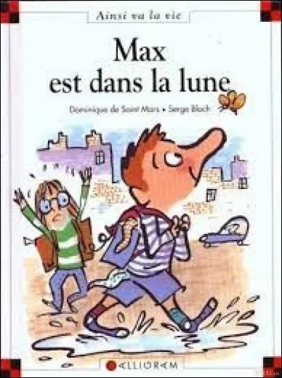 Dans "Max est dans la lune", qu'est-ce que Max oublie quand il va chez Mapi et Popi ?