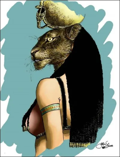 Qui est cette déesse lionne, représentant la fureur destructrice du soleil ?