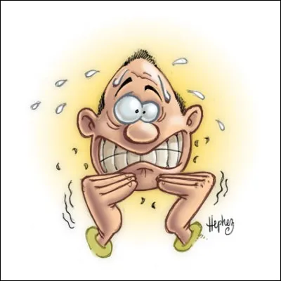 Lorsque vous êtes angoissé, où se trouve la boule ?