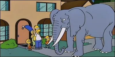 Comment se nomme cet éléphant dans "Les Simpson" ?
