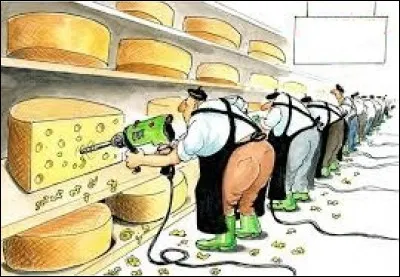 Lequel de ces fromages à pâte dure ne contient pas de trous ?