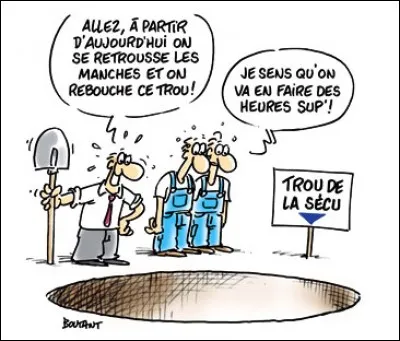 En 2017, à combien était estimé le trou (sans fond...) de la sécu ?