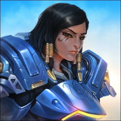 Quel est le nom de l'armure motorisée qu'utilise Pharah ?
