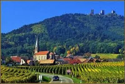 Commune du Grand-Est, dans l'arrondissement de Colmar-Ribeauvillé, Husseren-les-Châteaux se situe dans le département ...