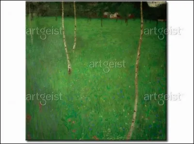 Qui a peint "Ferme avec des bouleaux" ?