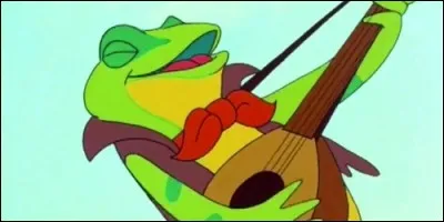 Quel est le titre de cette chanson, mettant en scéne un grenouille qui chante ?