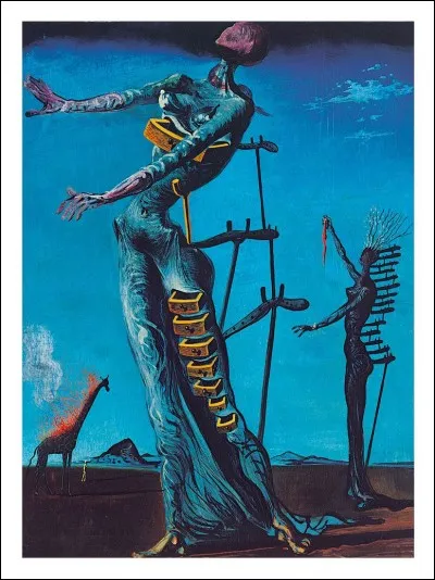 Lequel de ces hommes a peint "La Girafe en feu" ?