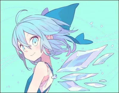 Passons aux petits boss. Voici le plus connu, Cirno. Elle est considéré comme idiote par les fans et est un meme ambulant. Bref, quel est son pouvoir ?