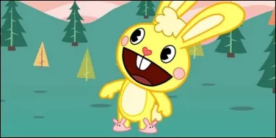 Comment se nomme le lapin jaune dans "Happy Tree Friends" ?