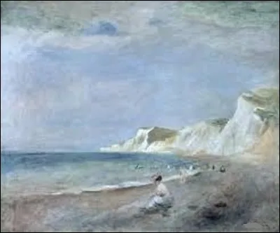Peinte vers 1880, ''La plage à Varangeville '' est l'uvre d'un peintre impressionniste. Quel est son nom ?