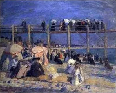 Restons un instant dans la ville du Havre. En 1930, quel peintre de mouvement impressionniste et surtout fauviste, a peint cette toile dénommée ''La plage et l'estacade du Havre'' ?