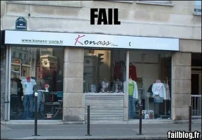 Peut-on faire plus maladroit en matière de nom pour pour un magasin ? Difficile ! Ce qui sauve un tout petit peu la mise, c'est... ?