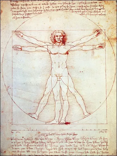 Quel immense génie est l'auteur de ce dessin, nommé 'L'Homme de Vitruve' ?