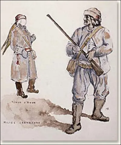 Sous la présidence de Papineau, il ne constituait que la branche parlementaire mais, une fois la rébellion déclenchée, des insurgés (4 000 hommes en tout), menés par Nelson et Viger, vont utiliser des armes blanches et des armes à feu. 
Environ la moitié de ces hommes seront en armes : des armes, pas toutes désuètes mais 50% quand même ne seront que des fusils à pierre. De qui est-il question ?