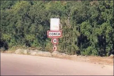 Nous prenons maintenant la direction de la Corse et de Conca. Village de l'arrondissement de Sart&egrave;ne, il se situe dans le d&eacute;partement ...
