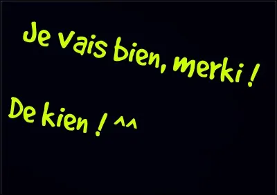 À moins d'avoir passé une mauvaise journée, que répond-on à la question "comment vas-tu ? " ?