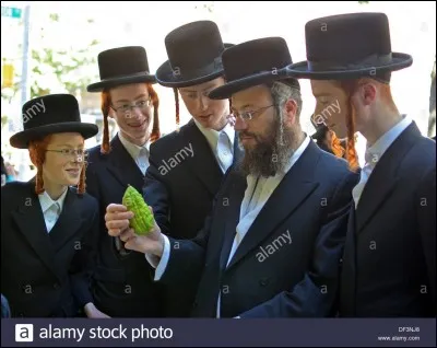 La photo peut représenter des membres qui pratique le JUDAÏSME.