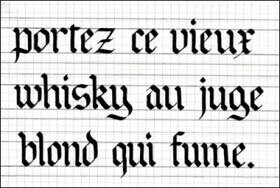 'Portez ce vieux whisky au juge blond qui fume'. Phrase célèbre qui n'utilise qu'une seule fois toutes les consonnes de l'alphabet . Comment s'appelle ce type de phrase ?