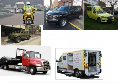 Avant de terminer, repassons devant ces engins qui me servent de véhicule sanitaire, de sécurité, de dépannage, de transport de gardes du corps. Combien de véhicule voyez-vous sur cette image ?