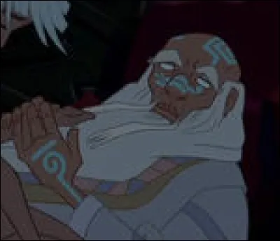 Qu'est-ce qui a rendu Kashekim Nedakh, roi de "Atlantide, l'empire perdu" aveugle ?