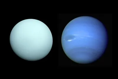 Uranus et Neptune se trouvent respectivement à 19,3 et 30 unités astronomiques du Soleil.