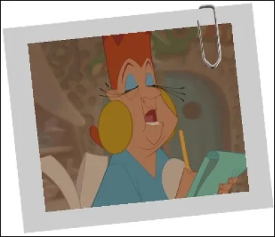 Quel personnage de "Kuzco" va devenir, le temps d'un service, le collègue de cette serveuse de restaurant ?