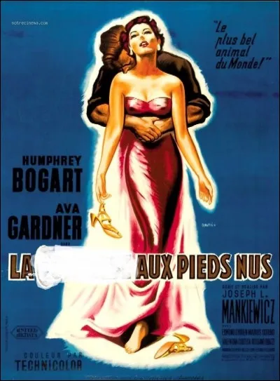 Compléter le titre de ce film américain sorti en 1954, avec notamment Ava Gardner et Humphrey Bogart : "La ..... aux pieds nus"