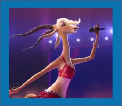 Comment se prénomme la chanteuse pop adulée de "Zootopie" ?