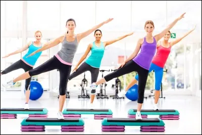 Sport : L'a&eacute;robic consiste &agrave; escalader des parois.