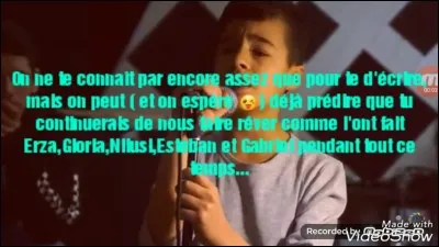 Quel est le prénom de ce garçon ?