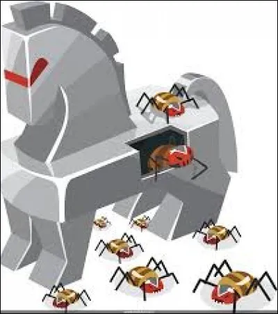 Quel est le rôle d'un cheval de Troie ?