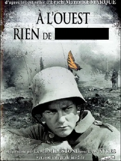 Qui y a-t-il 'À l'Ouest' selon un roman d'Erich Maria Remarque ?