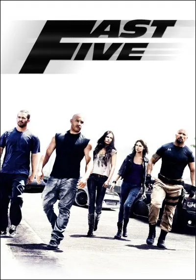 Quel acteur apparaît dans la saga durant ''Fast and Furious 5'' ?