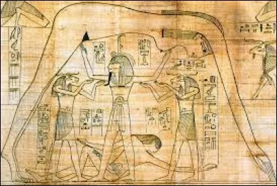 Déesse du ciel, de la voûte céleste, on la présente comme une femme courbée au-dessus de la terre, séparant cette dernière du déluge qui l'entoure : elle est un des éléments primordiaux, mère d'Osiris.