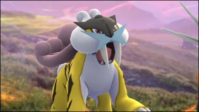 Terminons avec un l&eacute;gendaire. Quel est ce Pok&eacute;mon du trio des chiens l&eacute;gendaires ?