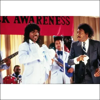 L'acteur de droite, qui tient le rôle principal, est Eddie Murphy.