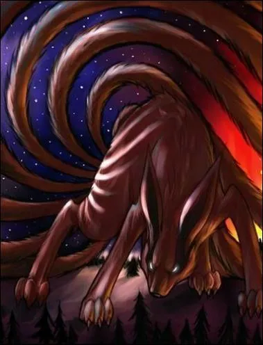 Naruto est enferm par Kyubi, mais quand il a les 7 queues, en quoi se transforme-t-il ?